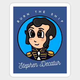 Patriot Portrait - Chibi Stephen Decatur 2 Sticker